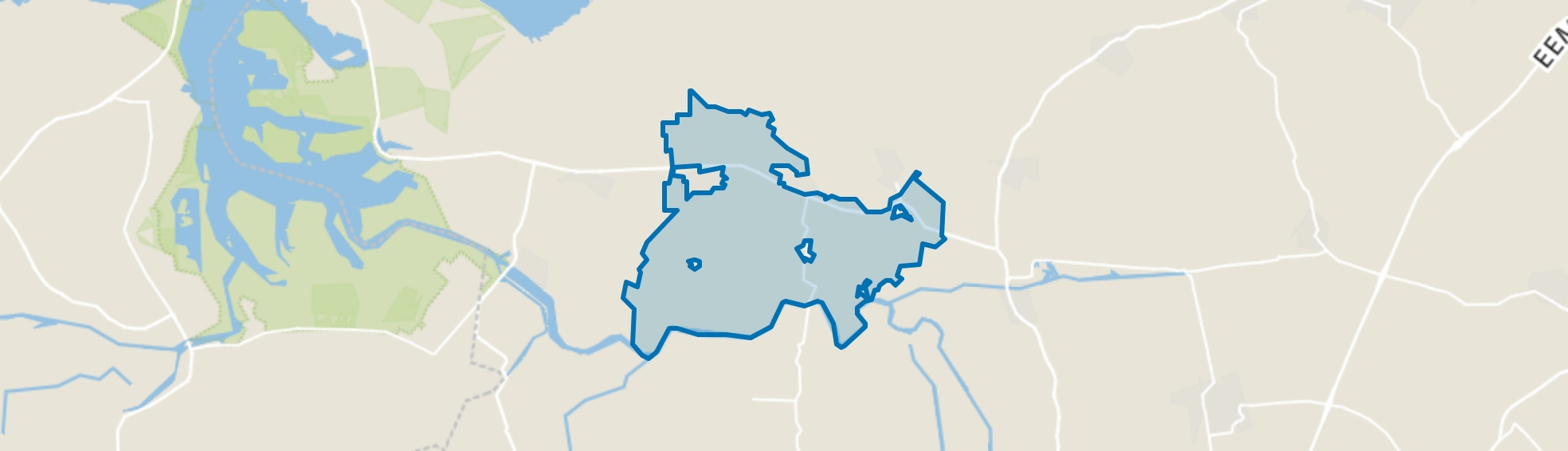 Buitengebied Leens, Mensingeweer map