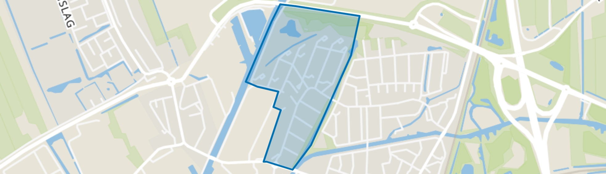 Heinsiusbuurt, Meppel map