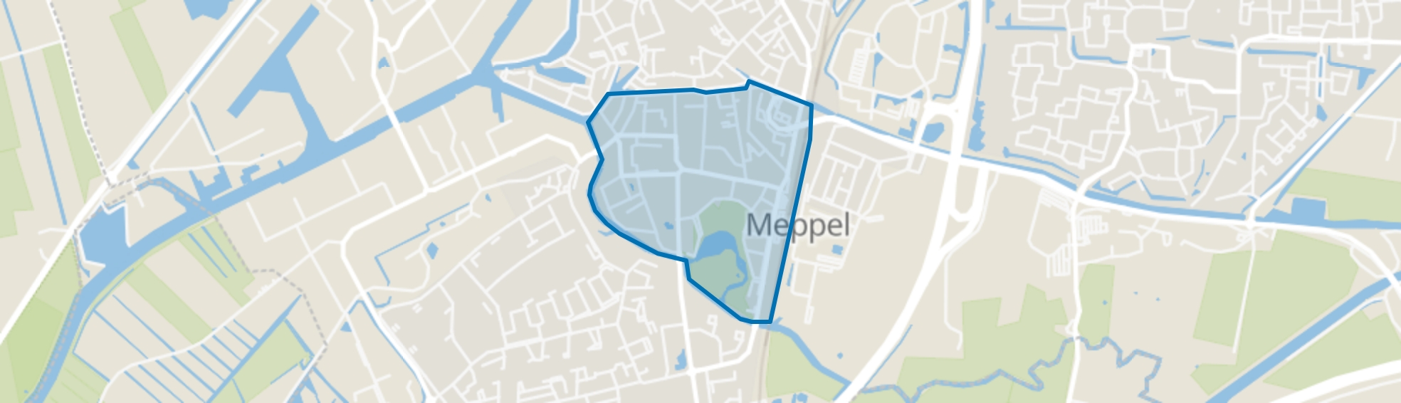 Koninginnebuurt, Meppel map