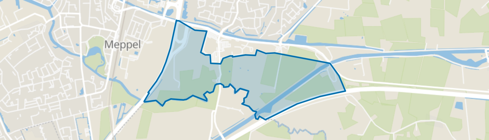 Verspreid gebied Meppel Zuid, Meppel map