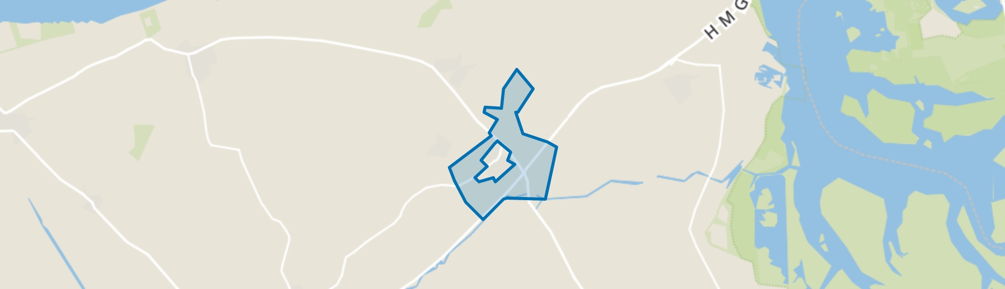 Verspreide huizen Metslawier, Metslawier map