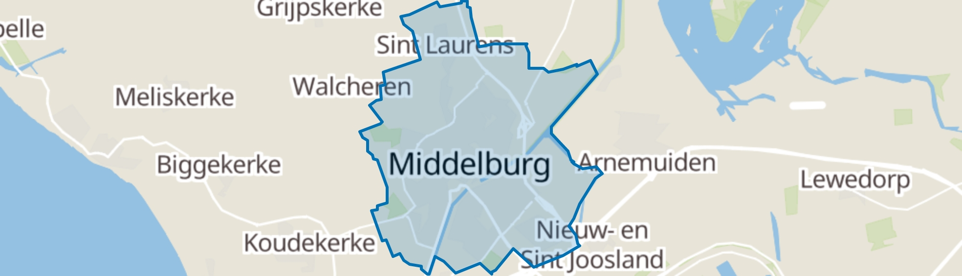 Middelburg map