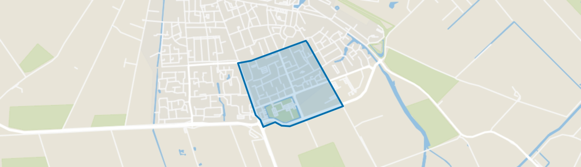 Middelharnis bomenbuurt, Middelharnis map