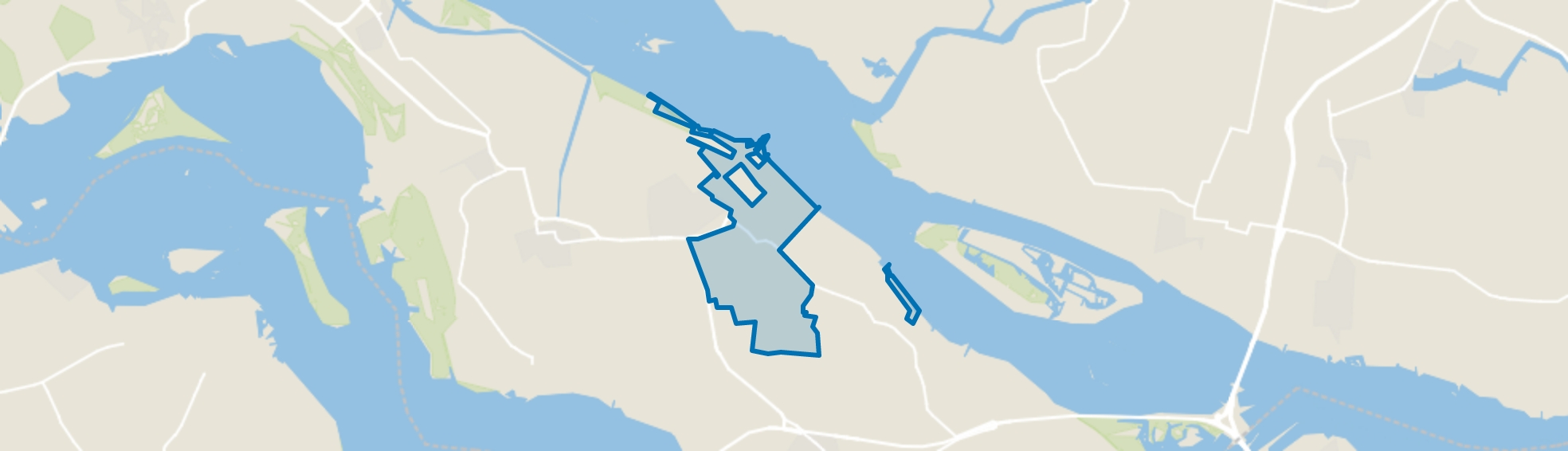 Middelharnis buitengebied, Middelharnis map