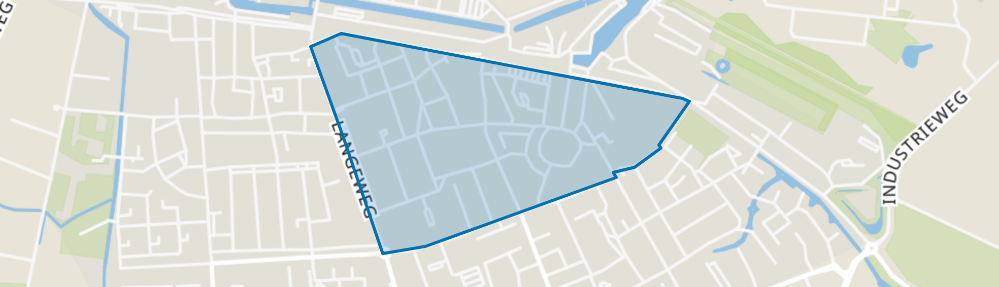 Middelharnis centrum, Middelharnis map