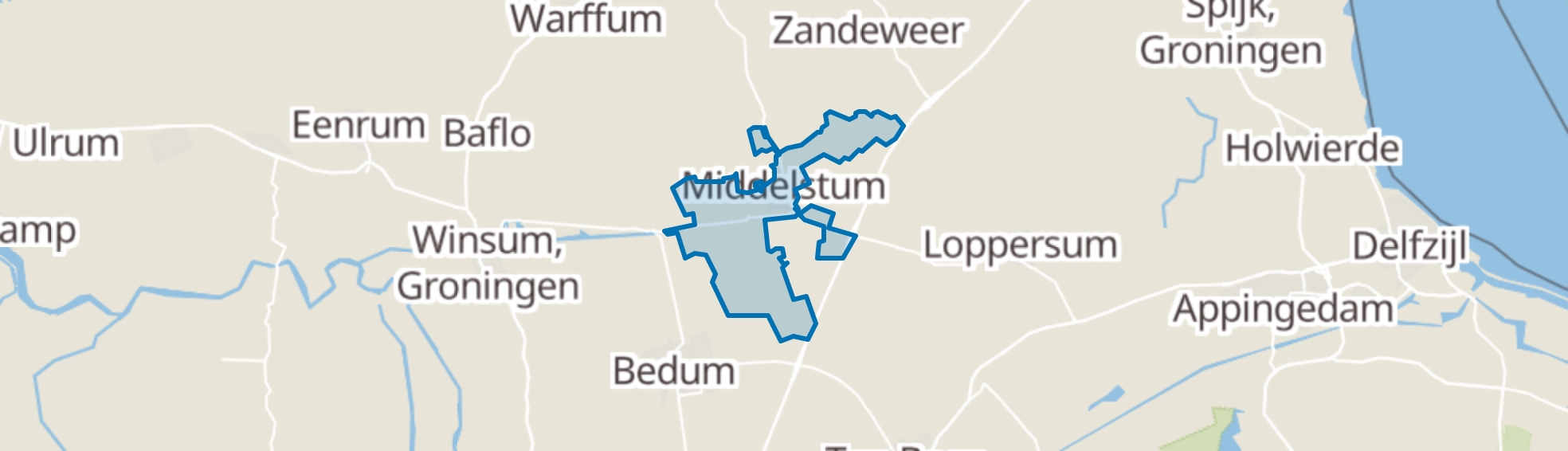 Middelstum map