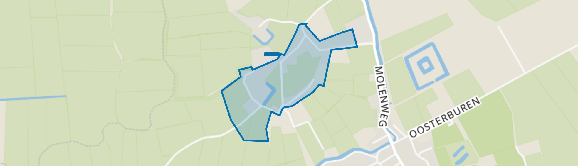 Toornwerd, Middelstum map