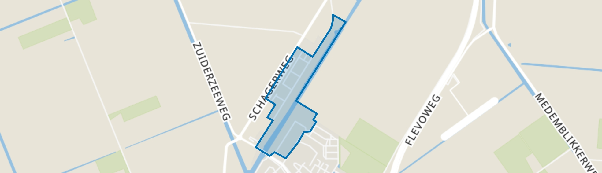 Bedrijventerrein Middenmeer, Middenmeer map
