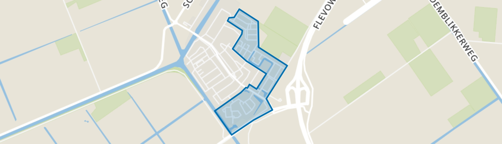 Middenmeer Kroonwaard, Schelpenwijk e.o., Middenmeer map