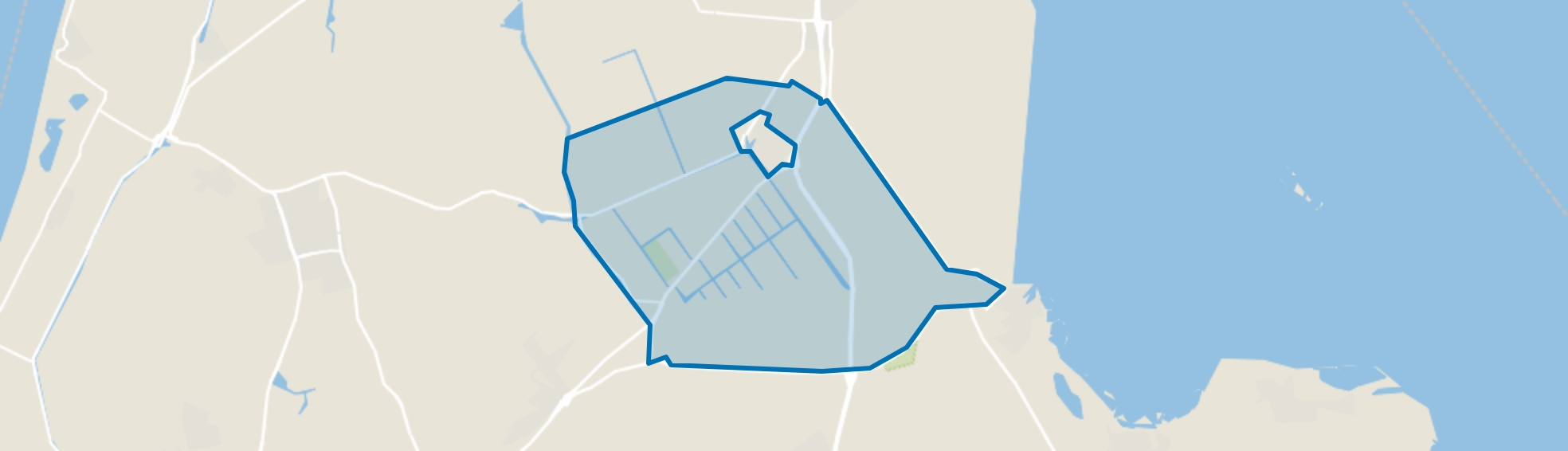 Verspreide huizen Middenmeer, Middenmeer map
