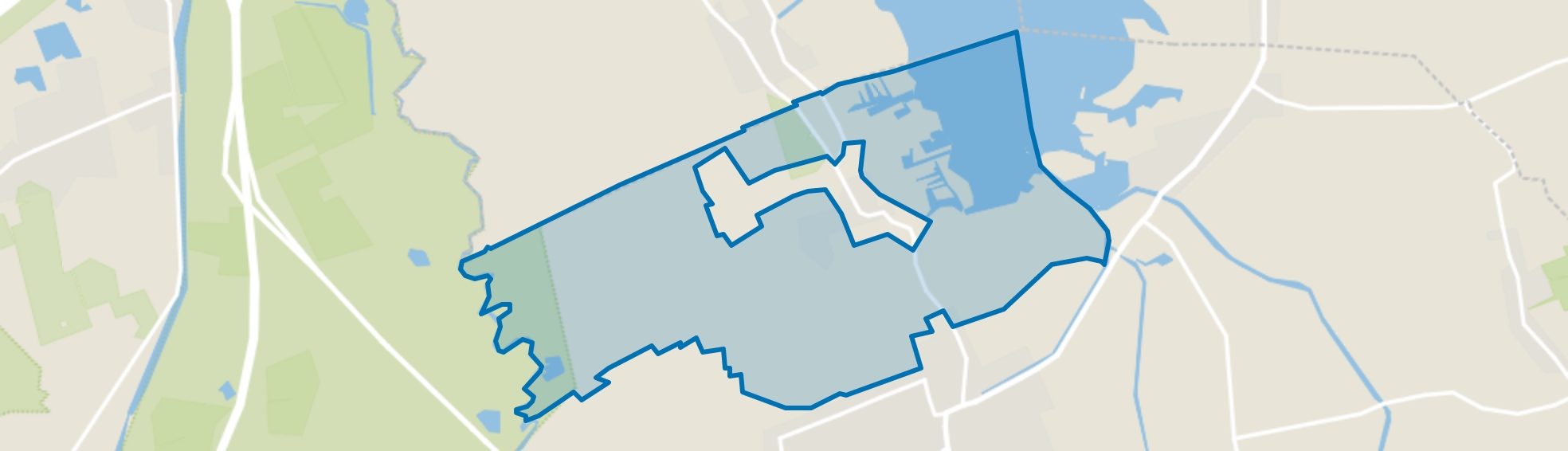 Verspreide huizen Midlaren, Midlaren map