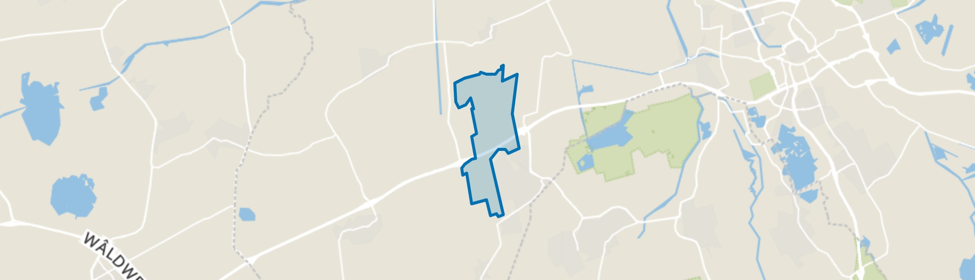 Buitengebied Tolbert, Midwolde map