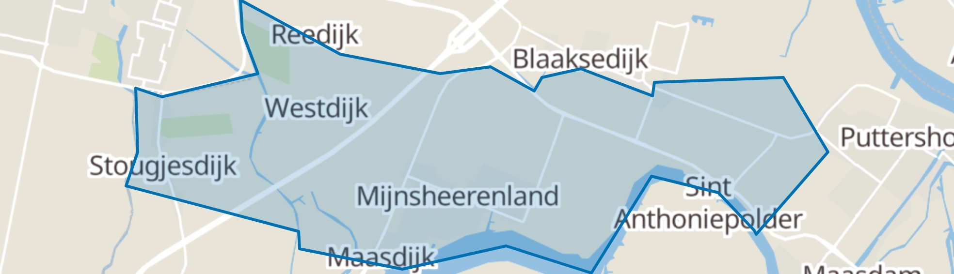 Mijnsheerenland map