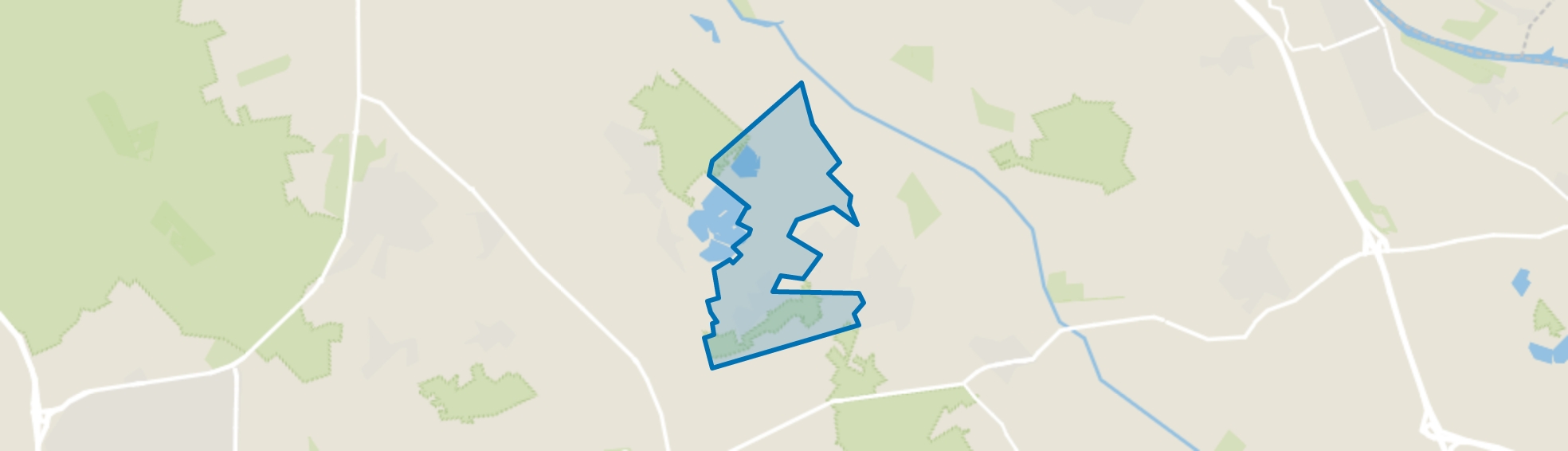 Verspreide huizen Meren-De Gagel, Mill map