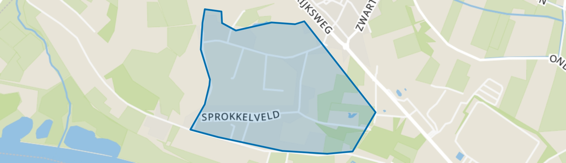 Sprokkelveld, Milsbeek map