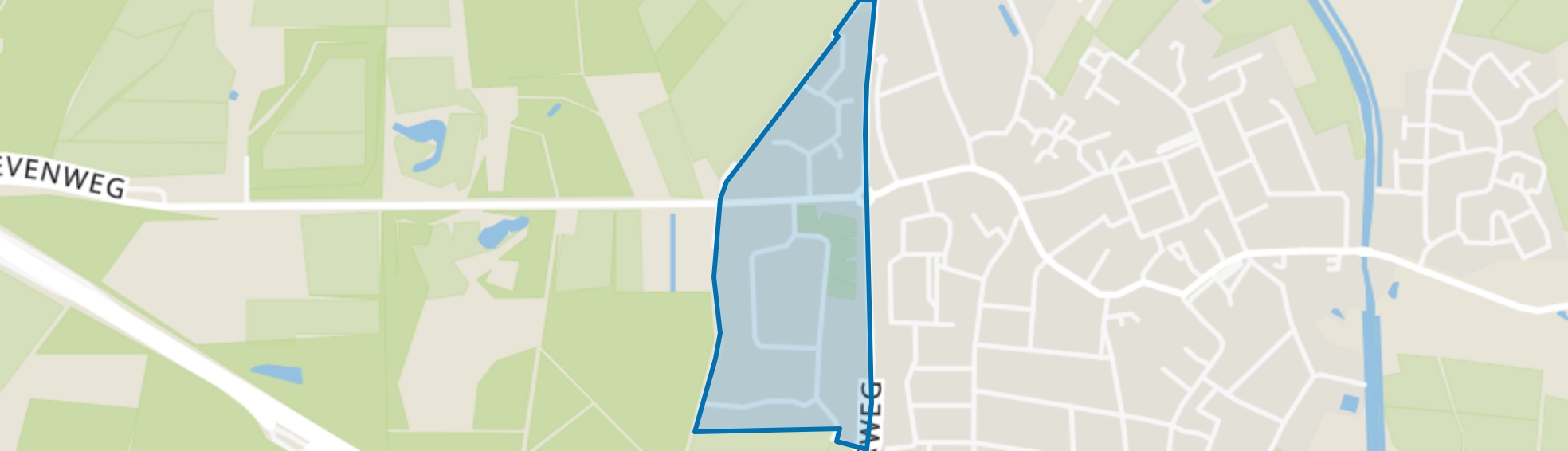 Omg. Groot Bungalowpark/Hoefkens, Moergestel map