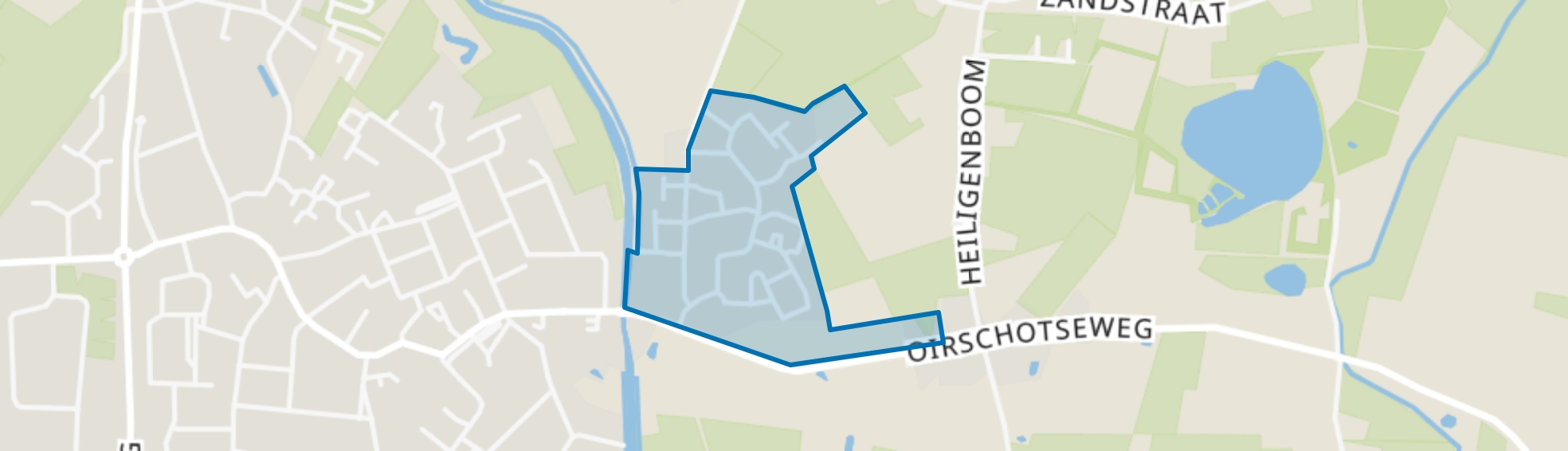 Omg. Oostelvoortjes, Moergestel map