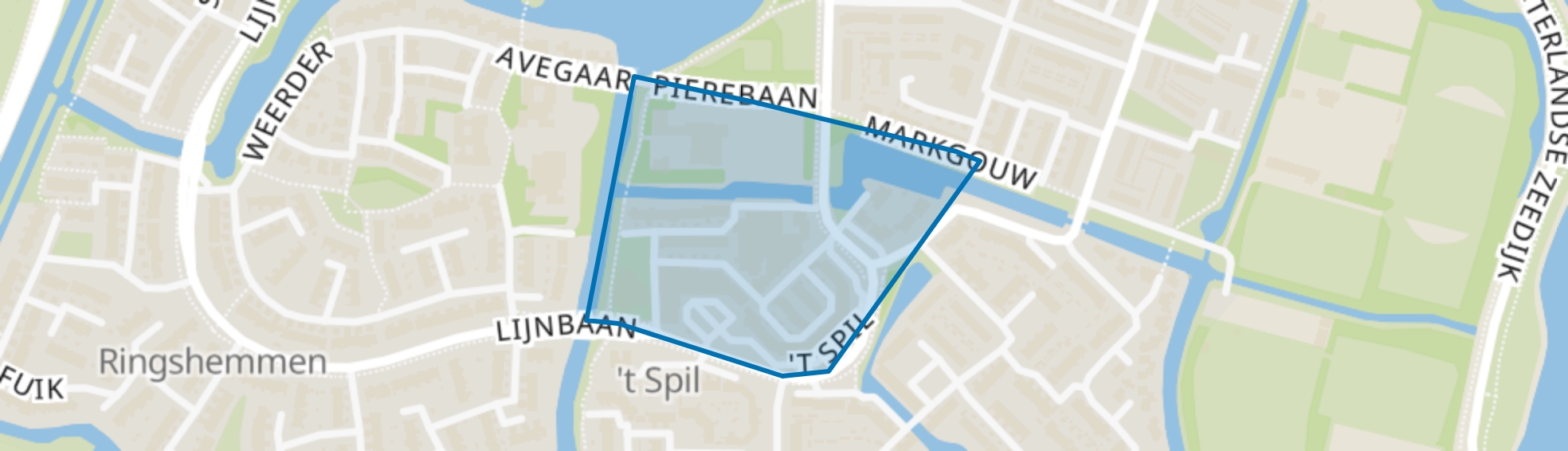 't Spil, Monnickendam map