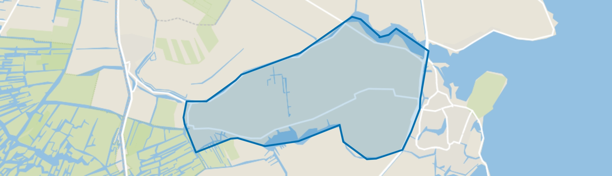 Verspreide huizen, Monnickendam map