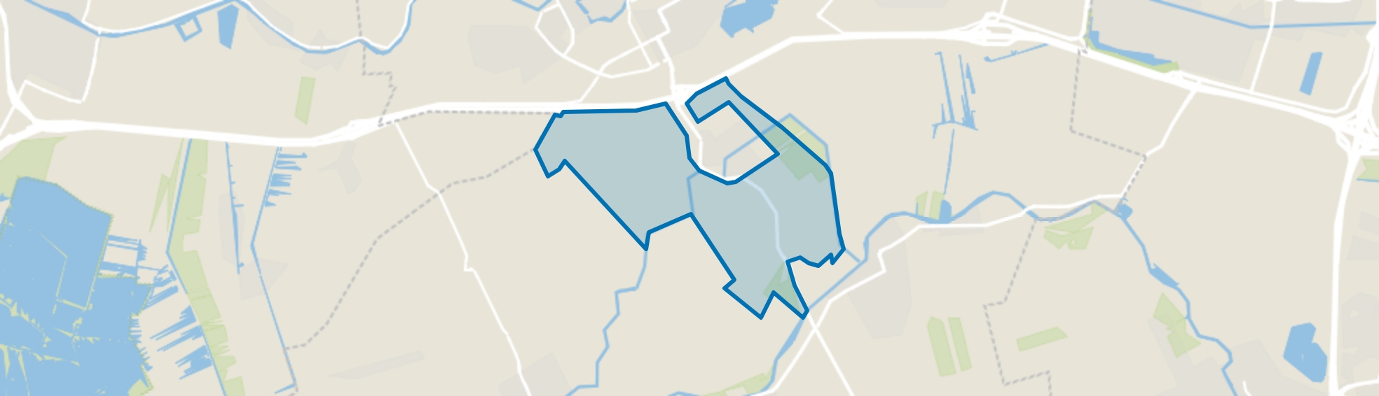 Verspreide huizen Linschoten, Montfoort map