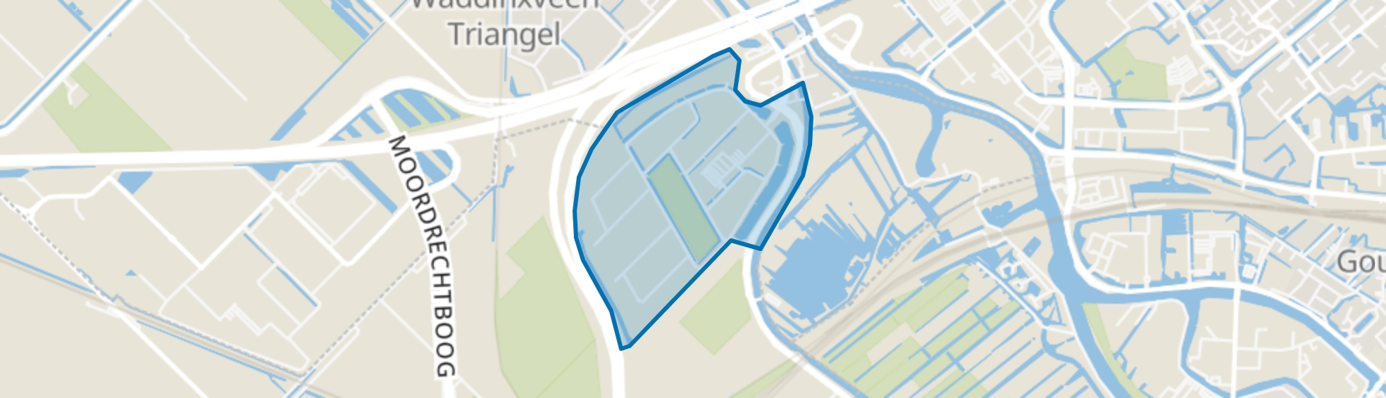 Bedrijventerrein Gouwepark, Moordrecht map