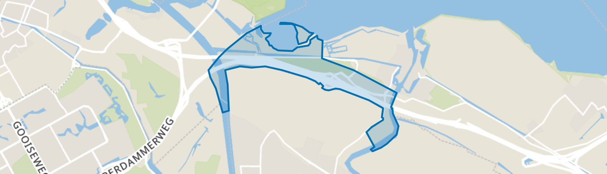 Pampusweg, Muiden map