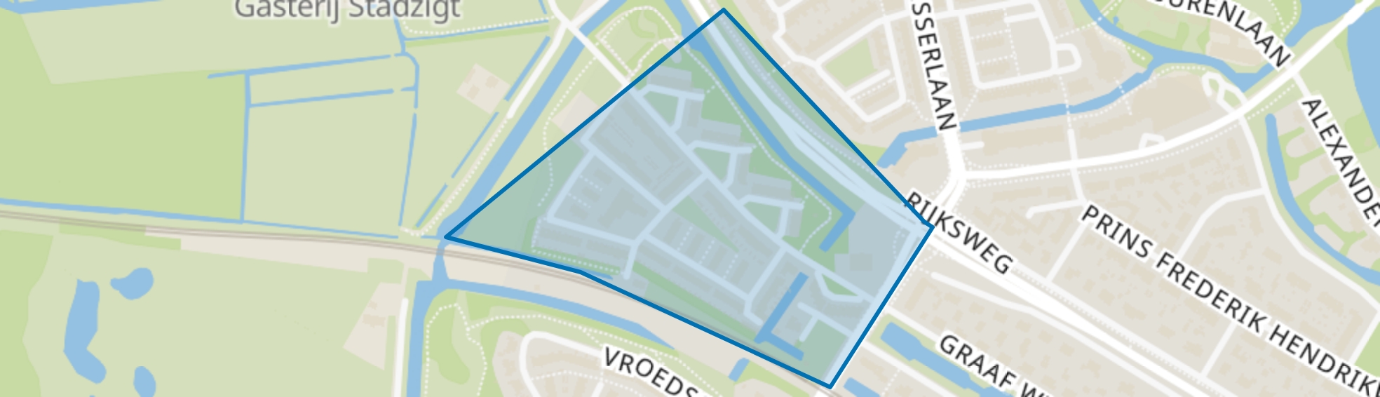 Naardermeerkwartier, Naarden map