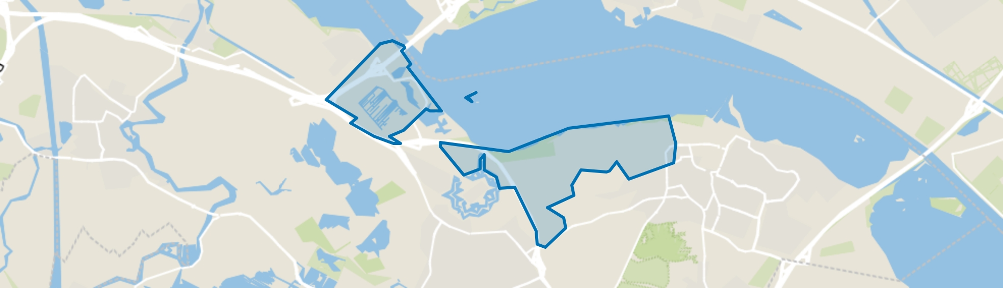 Valkeveen, Naarden map