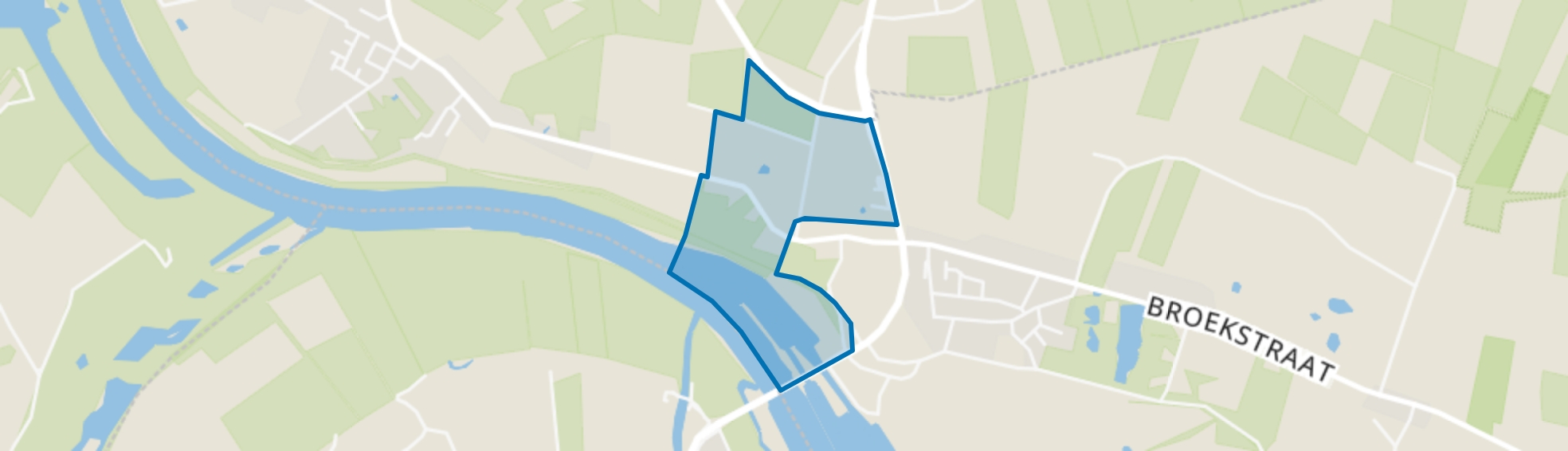 Verspreide huizen in de polder Balgoij en Einde, Nederasselt map