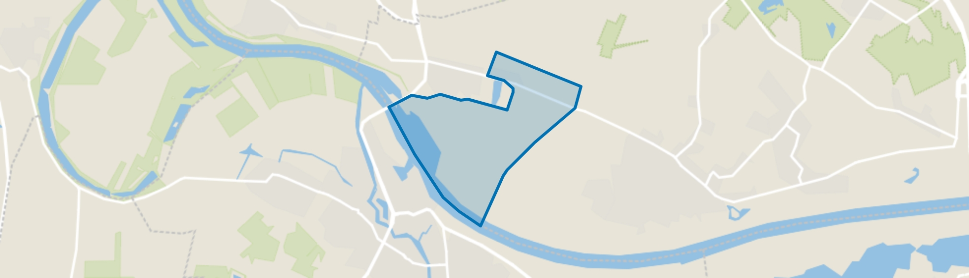 Verspreide huizen Nederasseltse Uiterwaarden, Nederasselt map