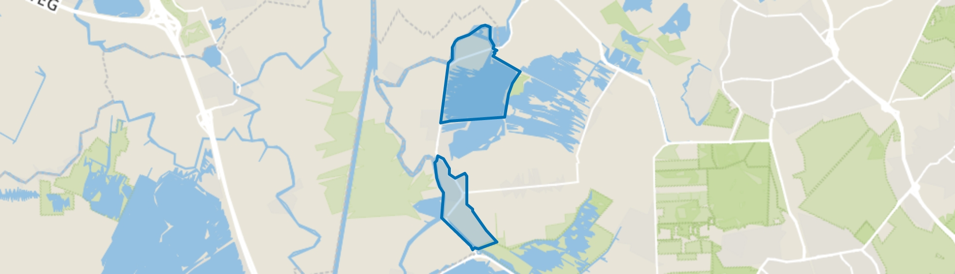 Splegelpolder, Nederhorst den Berg map