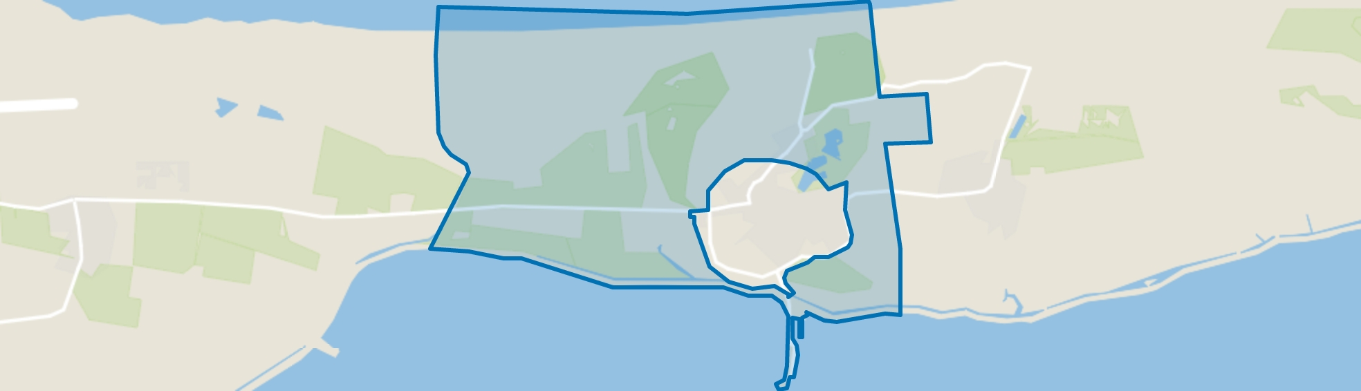 Verspreide huizen Nes, Nes (Gem. Ameland) map