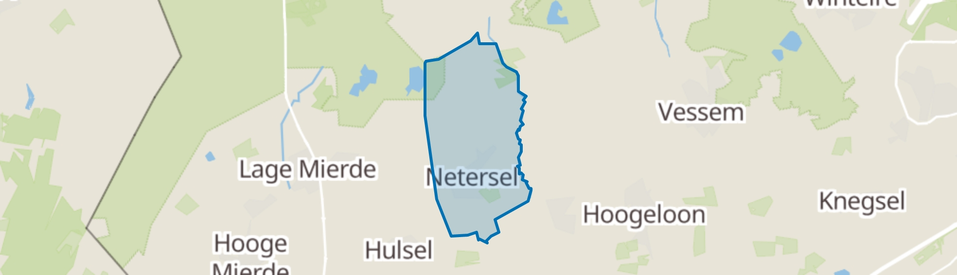 Netersel map
