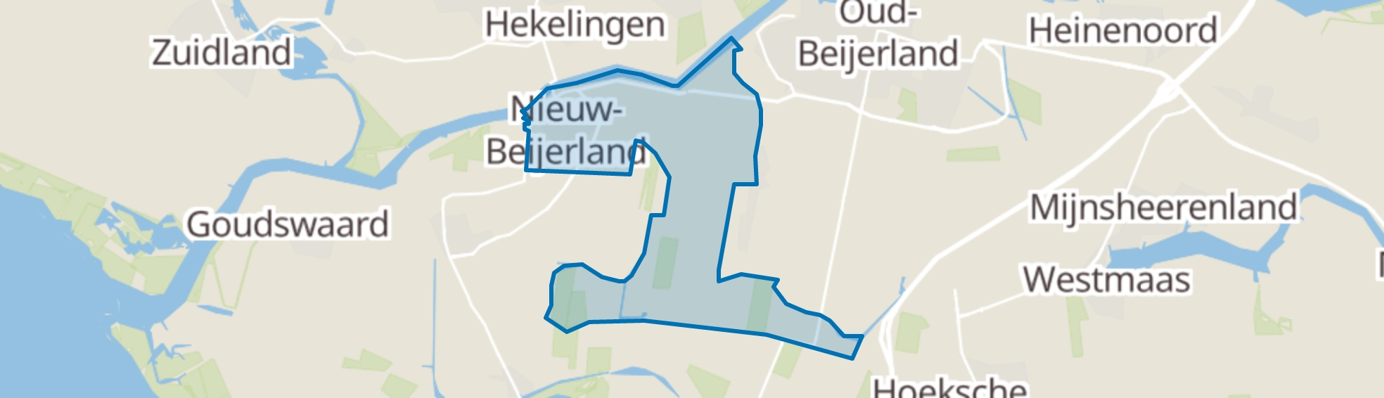 Nieuw-Beijerland map