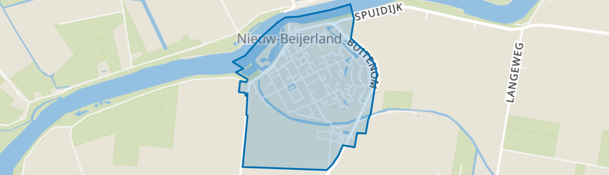 Nieuw-Beijerland Woonkern, Nieuw-Beijerland map