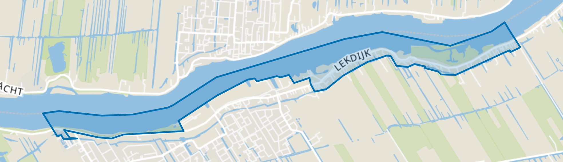 Dijkgebied-Nieuw-Lekkerland, Nieuw-Lekkerland map