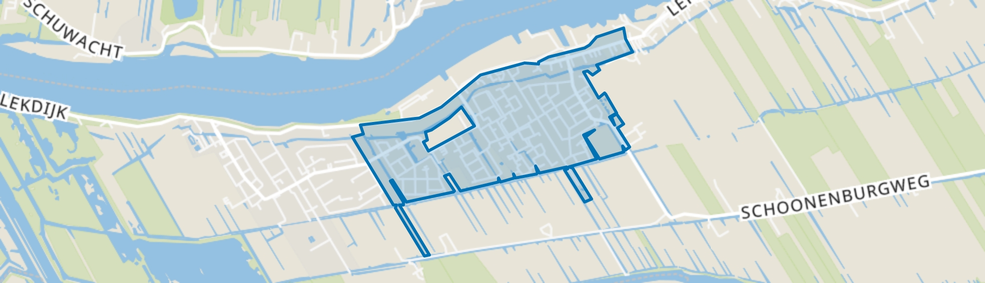 Nieuw-Lekkerland-Dorp, Nieuw-Lekkerland map