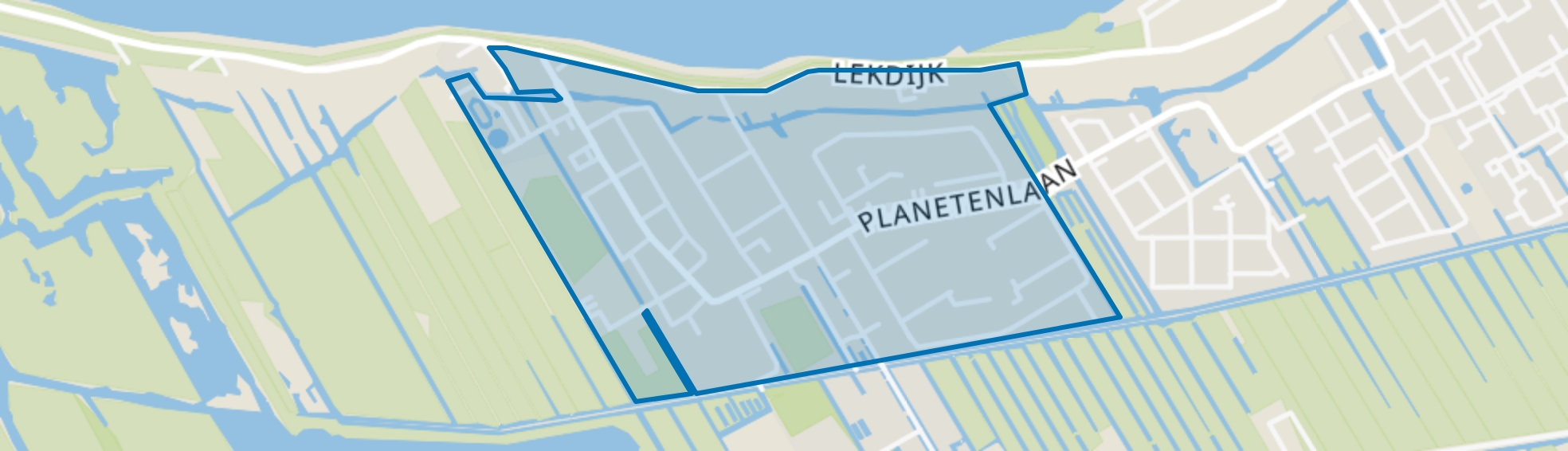 Nieuw-Lekkerland-Middelweg, Nieuw-Lekkerland map