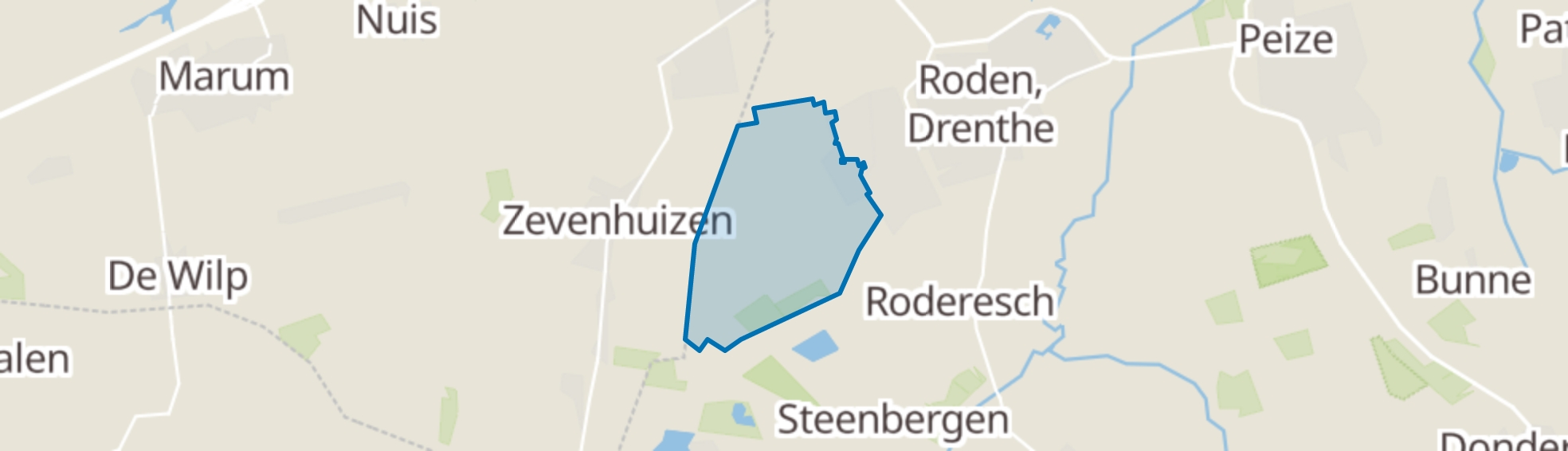 Nieuw-Roden map