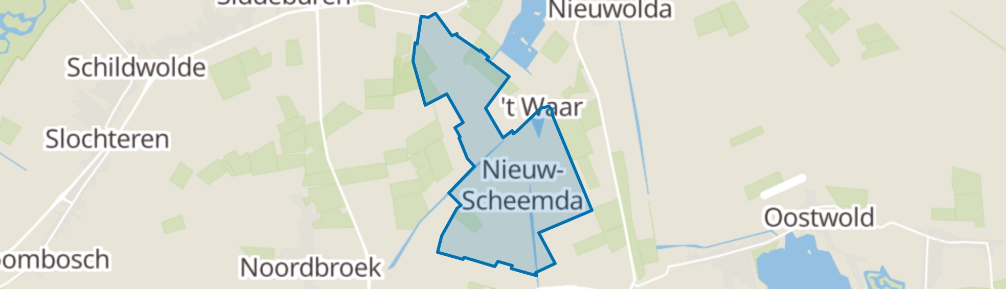 Nieuw Scheemda map