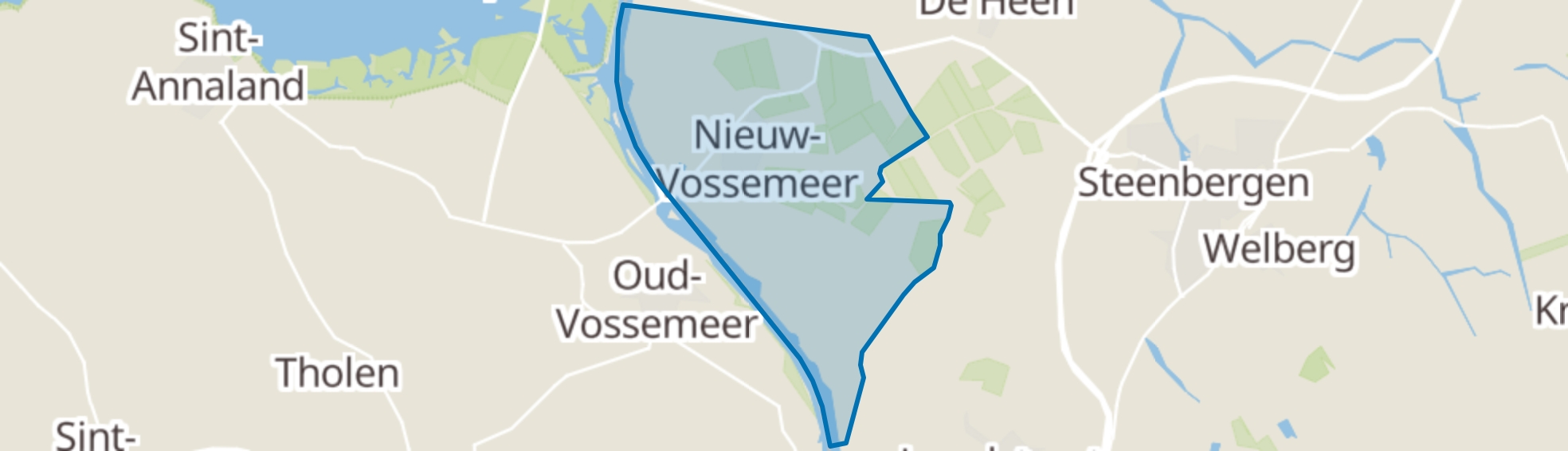 Nieuw-Vossemeer map