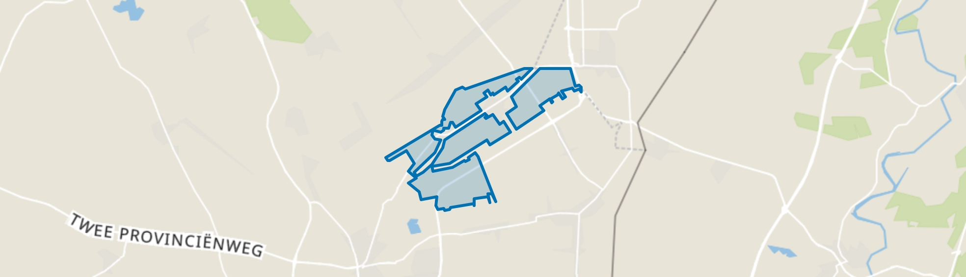 Verspreide huizen Nieuw-Weerdinge, Nieuw-Weerdinge map