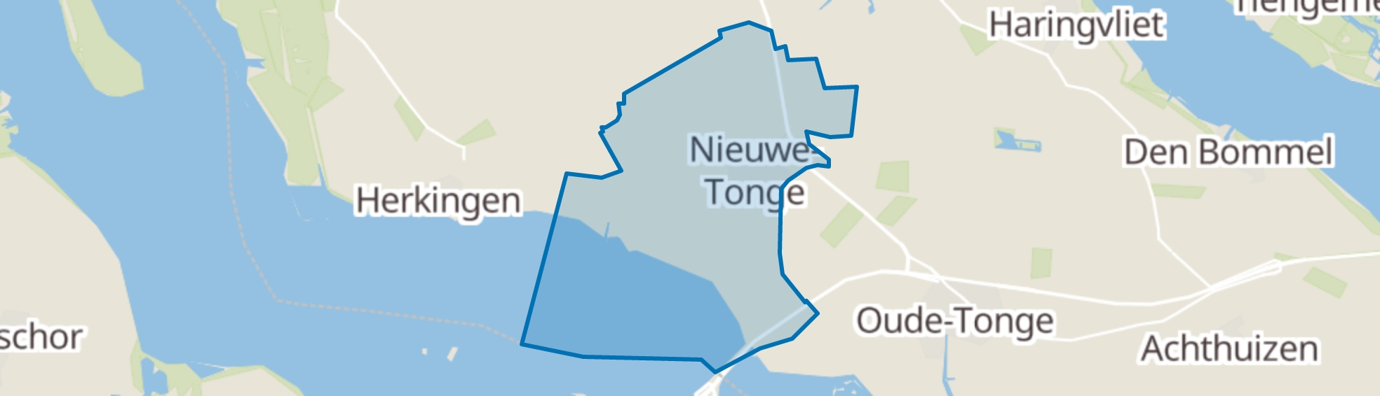 Nieuwe-Tonge map