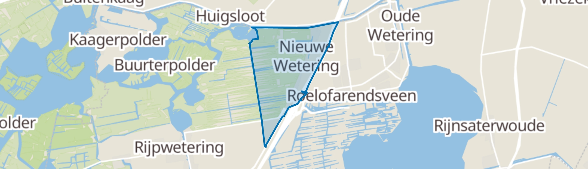 Nieuwe Wetering map