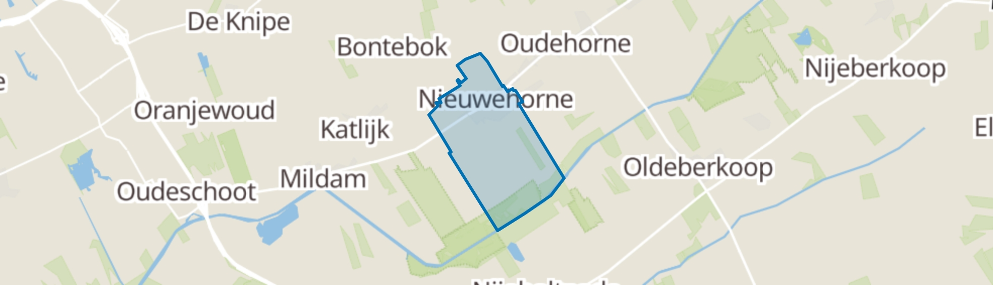 Nieuwehorne map