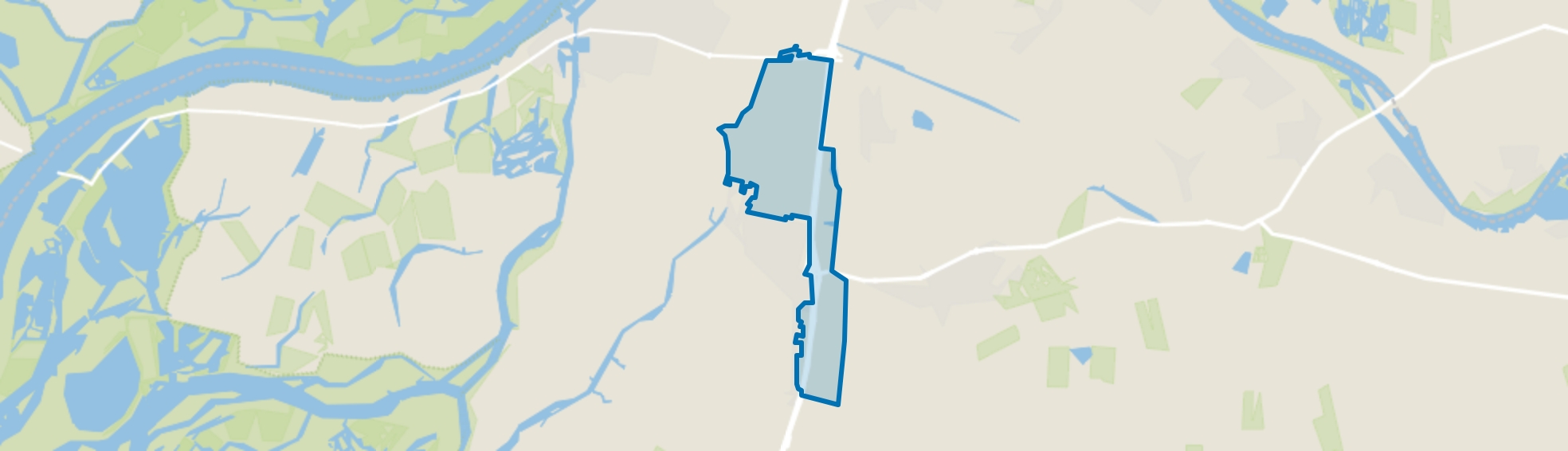 Buitengebied Nieuwendijk noordoost, Nieuwendijk map
