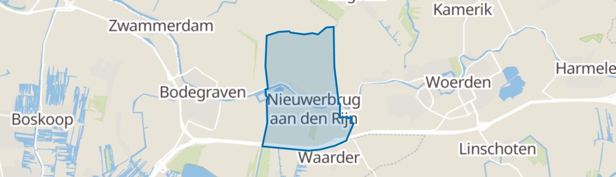 Nieuwerbrug aan den Rijn map