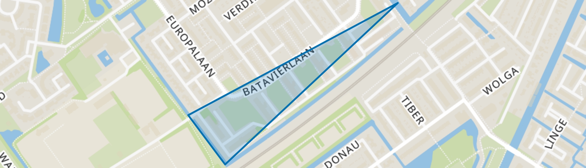 Bomenbuurt, Nieuwerkerk aan den IJssel map