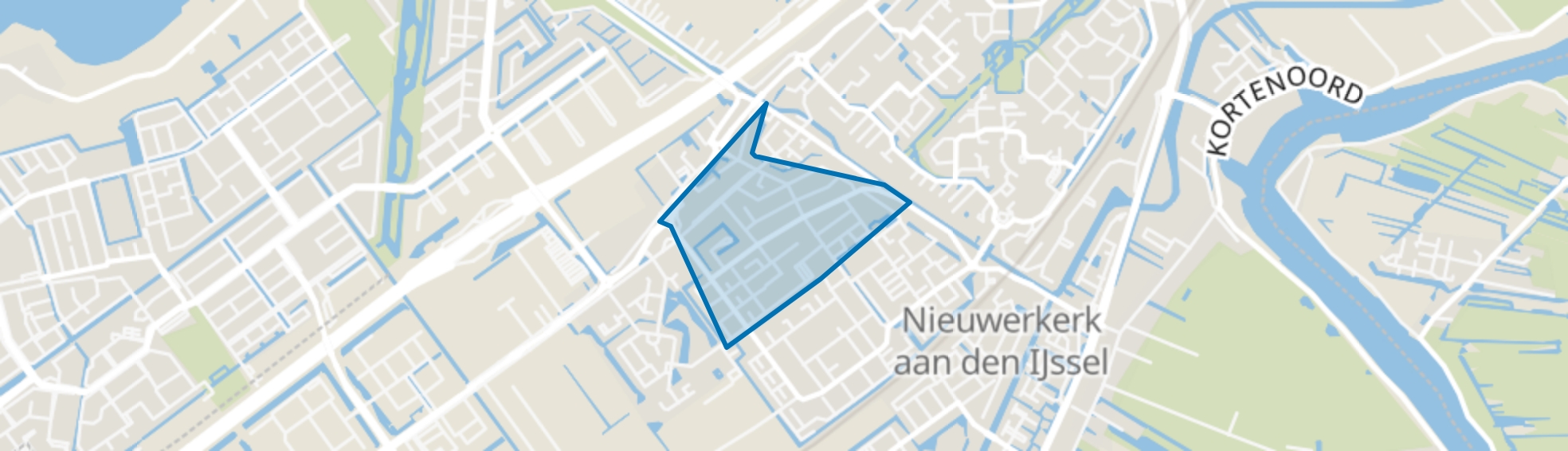 Dorrestein-Noord, Nieuwerkerk aan den IJssel map