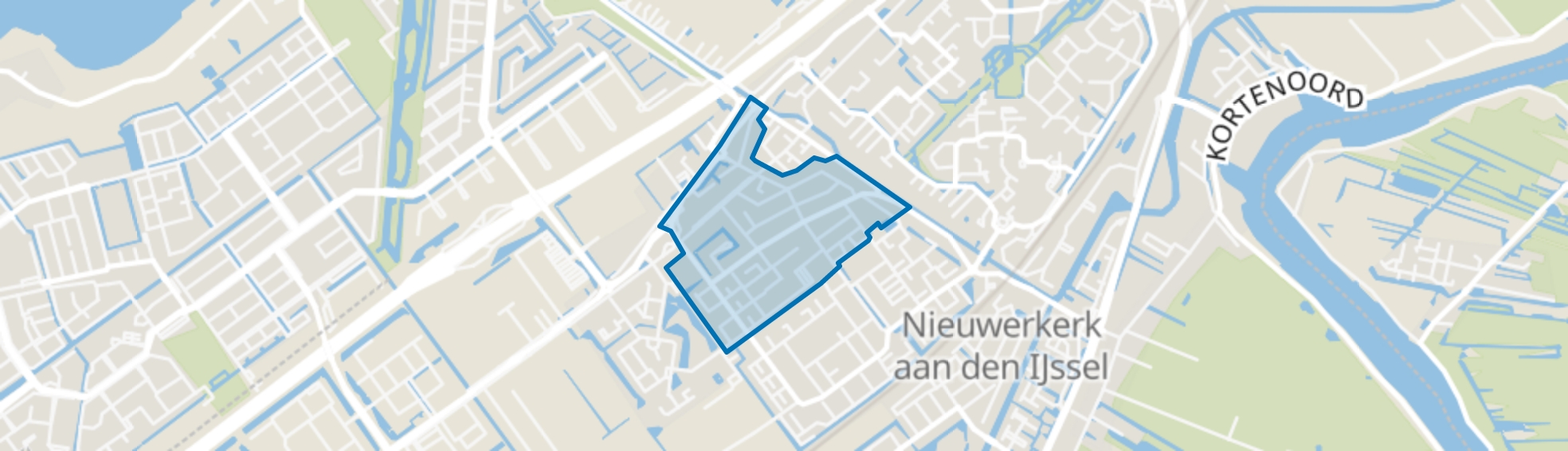 Dorrestein-Noord, Nieuwerkerk aan den IJssel map